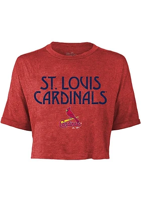St Louis Cardinals Womens Red Desdemona Short Sleeve T-Shirt