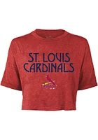 St Louis Cardinals Womens Red Desdemona Short Sleeve T-Shirt