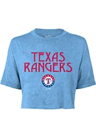 Texas Rangers Womens Light Blue Desdemona Short Sleeve T-Shirt