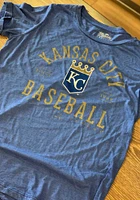 Kansas City Royals Womens Blue Boyfriend Short Sleeve T-Shirt