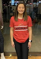 St Louis Cardinals Womens Red Boyfriend Classic Short Sleeve T-Shirt