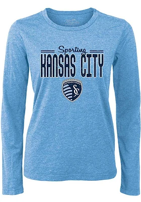 Sporting Kansas City Womens Light Blue Boyfriend LS Tee