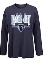 Sporting Kansas City Womens Navy Blue Bernard LS Tee