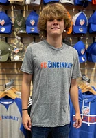 FC Cincinnati Grey Wordmark Short Sleeve Fashion T Shirt