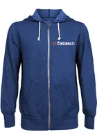 FC Cincinnati Mens Left Chest Long Sleeve Zip Fashion