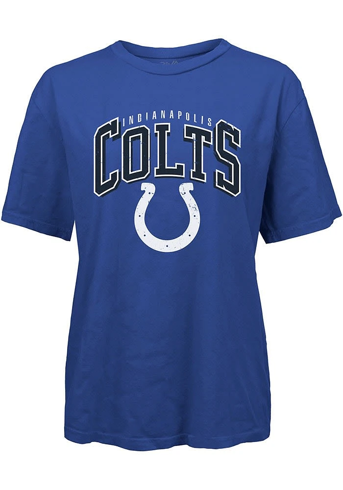 Indianapolis Colts Womens Blue Burble Short Sleeve T-Shirt
