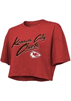 Kansas City Chiefs Womens Dirty Dribble Short Sleeve T-Shirt