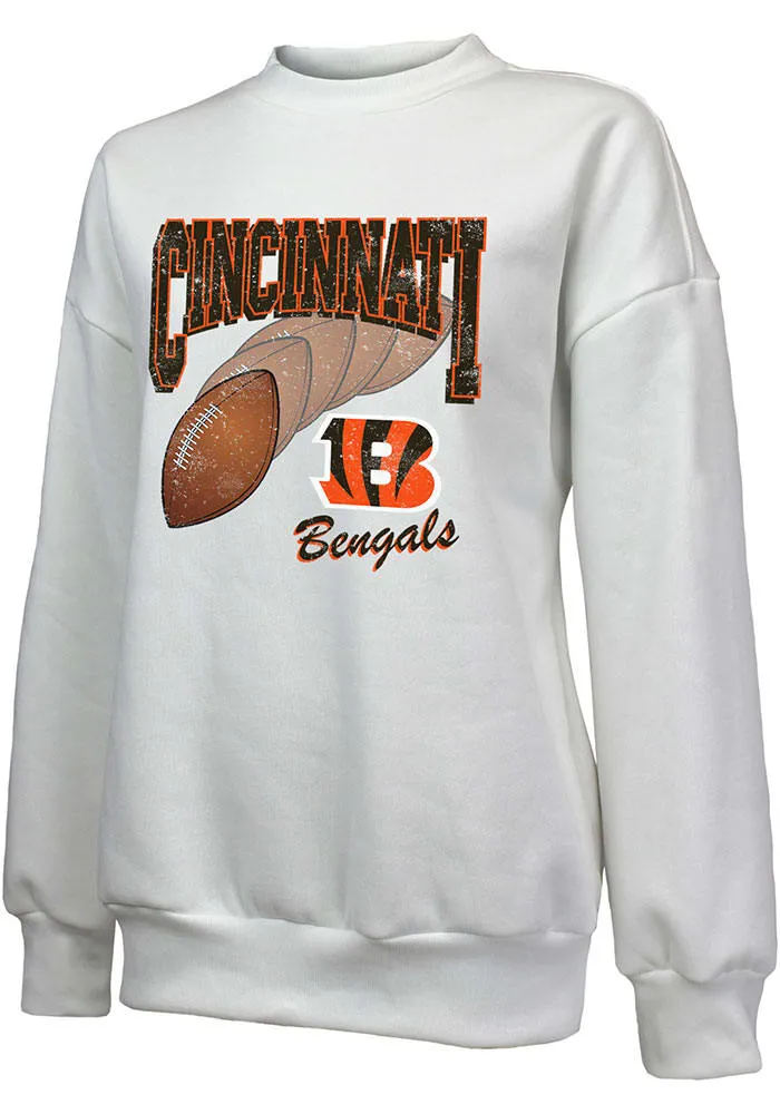 Cincinnati Bengals Womens Bank Shot Crew Sweatshirt