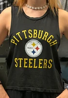 Pittsburgh Steelers Womens Black Field Goal Tank Top