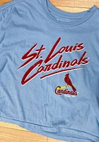 St Louis Cardinals Womens Light Blue Dirty Dribble Short Sleeve T-Shirt