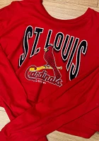 St Louis Cardinals Womens Red Minerva LS Tee