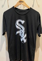 Chicago White Sox Black Primary Logo Short Sleeve Fashion T Shirt
