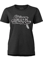 Chicago White Sox Womens Grey Funky Short Sleeve T-Shirt