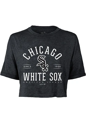 Chicago White Sox Womens Black Field Goal Short Sleeve T-Shirt