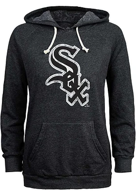 Chicago White Sox Womens Black Triblend Hooded Sweatshirt