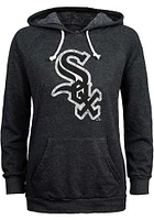 Chicago White Sox Womens Black Triblend Hooded Sweatshirt