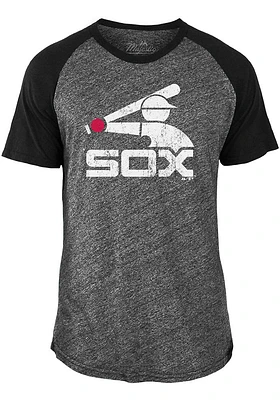Chicago White Sox Black Coop Short Sleeve Fashion T Shirt