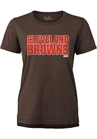 Cleveland Browns Womens Wordmark Short Sleeve T-Shirt