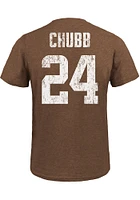 Nick Chubb Cleveland Browns Brown Primary Player Short Sleeve Fashion T Shirt