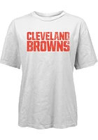 Cleveland Browns Womens Wordmark Short Sleeve T-Shirt