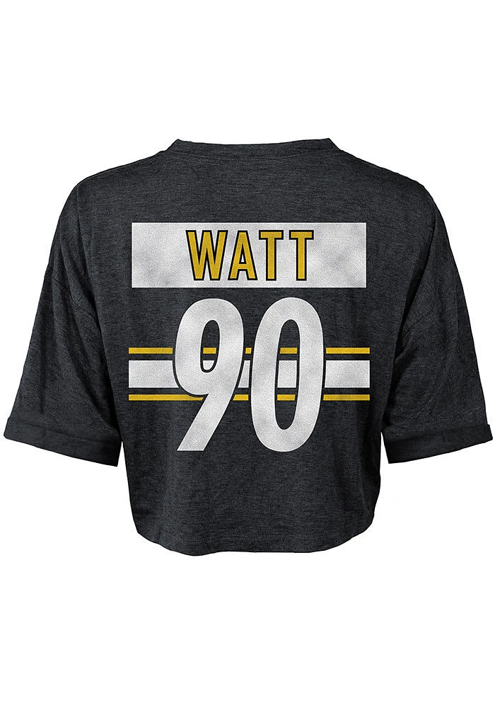 TJ Watt Pittsburgh Steelers Womens Black Player T-Shirt
