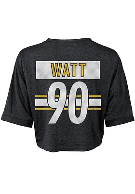 TJ Watt Pittsburgh Steelers Womens Black Player T-Shirt