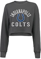Indianapolis Colts Womens Grey Field Goal Retro LS Tee