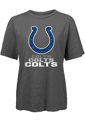 Indianapolis Colts Womens Grey Echo Short Sleeve T-Shirt