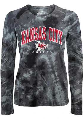 Kansas City Chiefs Womens Tie Dye LS Tee