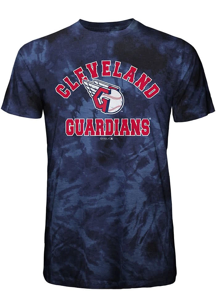 Cleveland Guardians Navy Blue Curveball Short Sleeve Fashion T Shirt