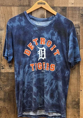 Detroit Tigers Navy Blue Curveball Short Sleeve Fashion T Shirt