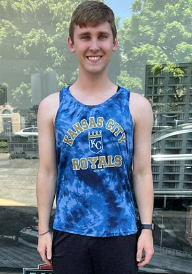 Kansas City Royals Mens Blue Curveball Short Sleeve Tank Top