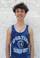 Sporting Kansas City Mens Navy Blue Curveball Short Sleeve Tank Top