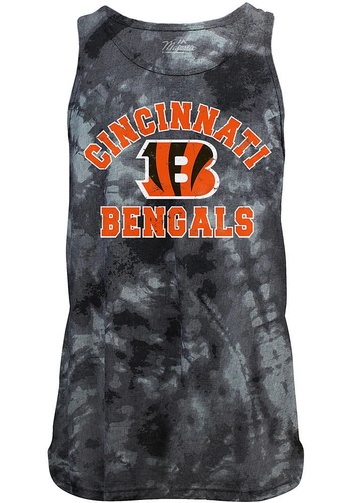 Cincinnati Bengals Mens Black Curveball Short Sleeve Tank Top