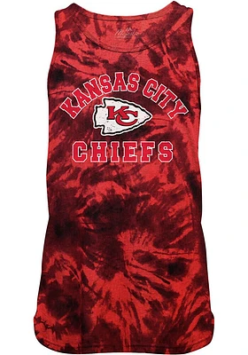 Kansas City Chiefs Mens Red Curveball Short Sleeve Tank Top