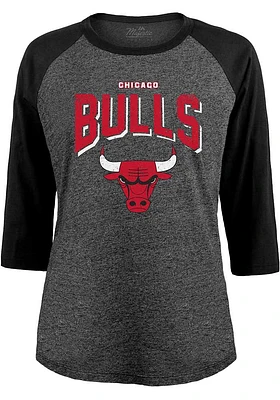 Chicago Bulls Womens Black Huddle Up LS Tee