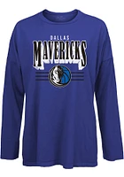Dallas Mavericks Womens Blue Bernard LS Tee