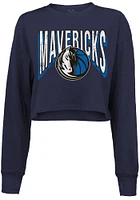 Dallas Mavericks Womens Navy Blue Minerva LS Tee