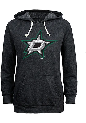 Dallas Stars Womens Black Primary Hooded Sweatshirt