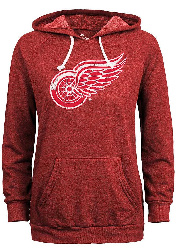 Detroit Red Wings Womens Primary Hooded Sweatshirt