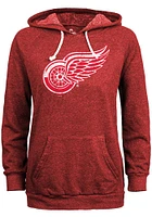 Detroit Red Wings Womens Primary Hooded Sweatshirt