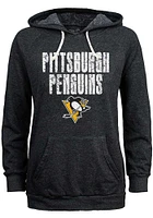 Pittsburgh Penguins Womens Black Rock Death Hooded Sweatshirt