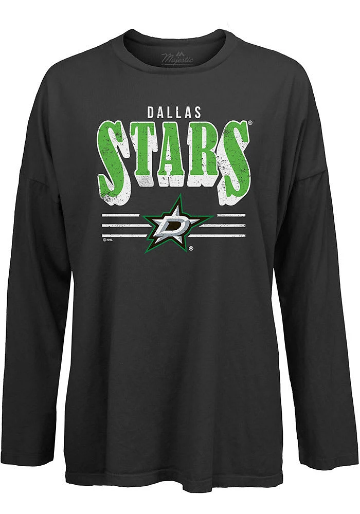 Dallas Stars Womens Black Bernard LS Tee