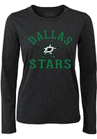 Dallas Stars Womens Black Field Goal LS Tee