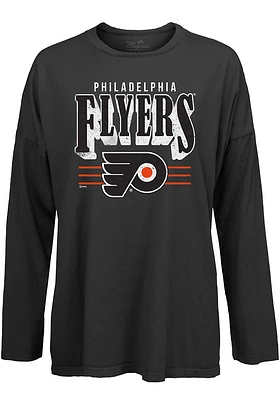 Philadelphia Flyers Womens Black Bernard LS Tee