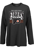 Philadelphia Flyers Womens Black Bernard LS Tee