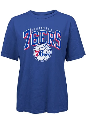 Philadelphia 76ers Womens Burble Short Sleeve T-Shirt