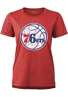 Philadelphia 76ers Womens Primary Short Sleeve T-Shirt