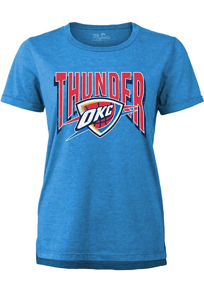 Oklahoma City Thunder Womens Blue Minerva Short Sleeve T-Shirt