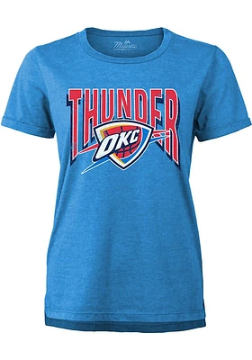 Oklahoma City Thunder Womens Blue Minerva Short Sleeve T-Shirt